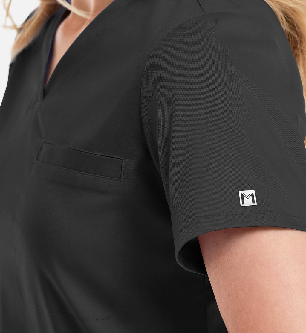 Matrix 3503 Women’s Tuckable V Neck Top  Black