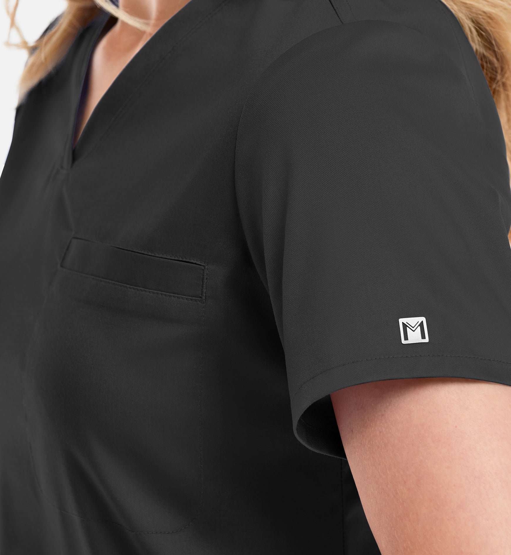 Matrix 3503 Women’s Tuckable V Neck Top  Black