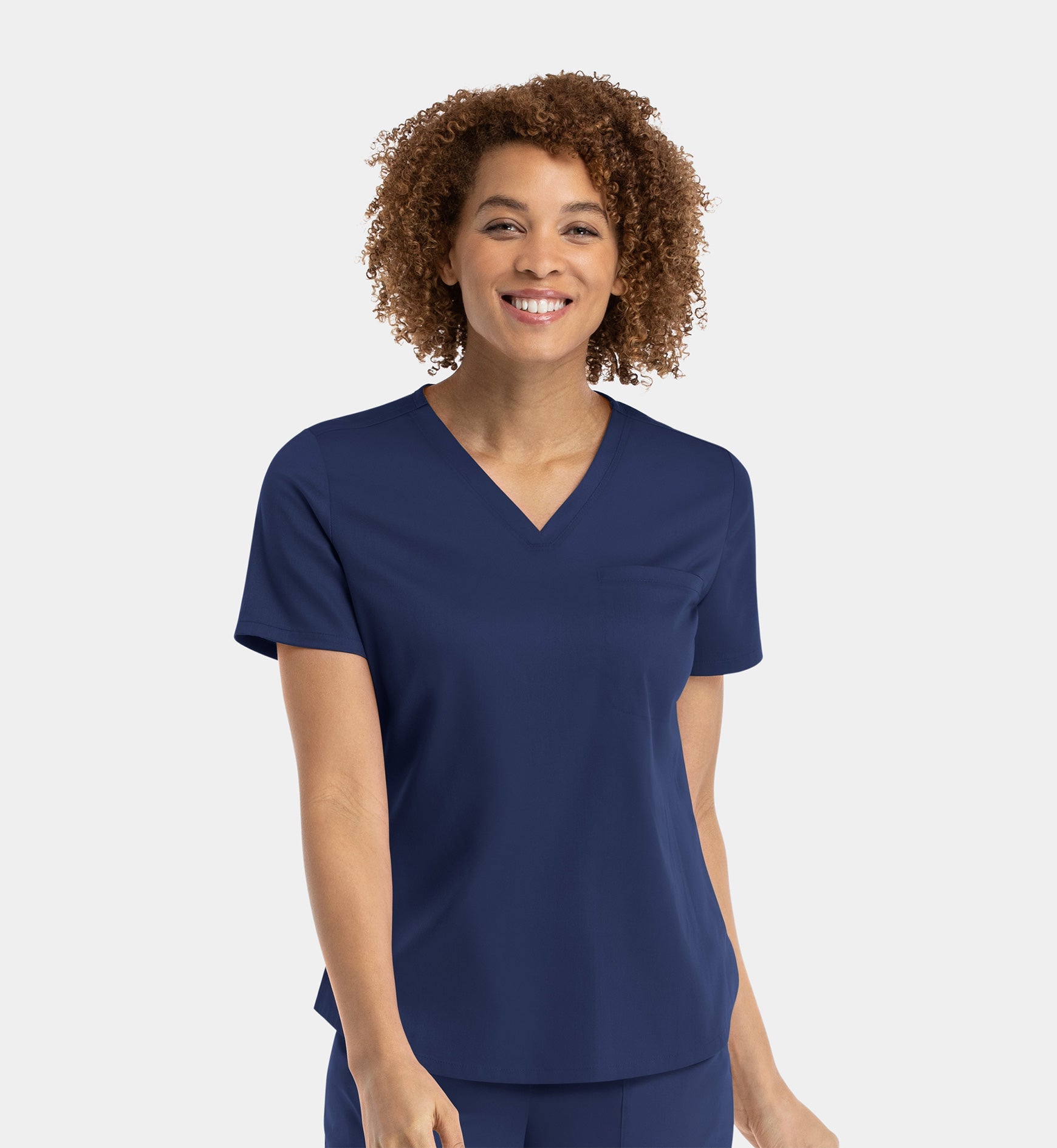 Matrix 3503 Women’s Tuckable V Neck Top  Navy
