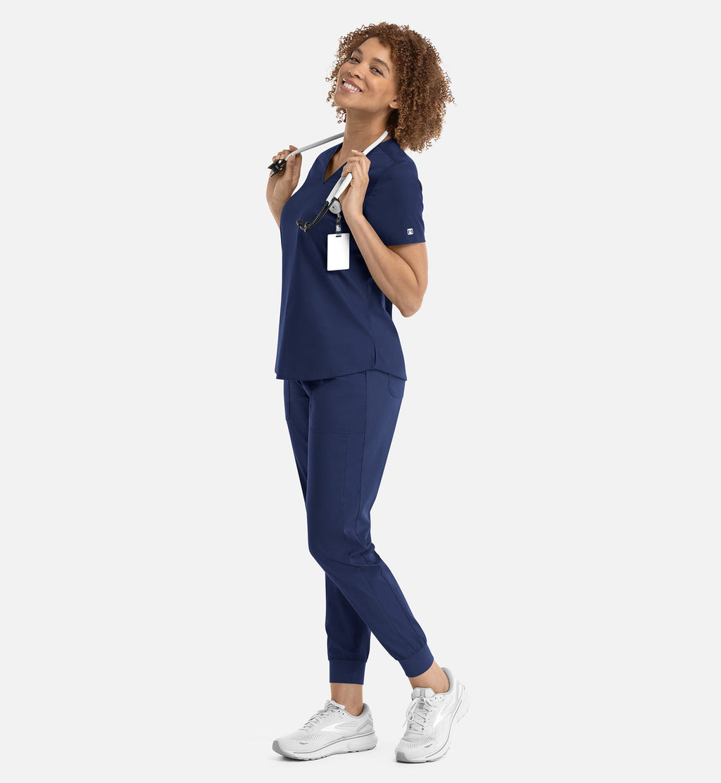 Matrix 3503 Women’s Tuckable V Neck Top  Navy