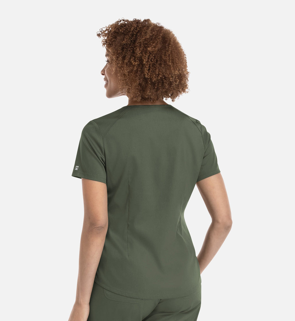 Matrix 3503 Women’s Tuckable V Neck Top  Olive