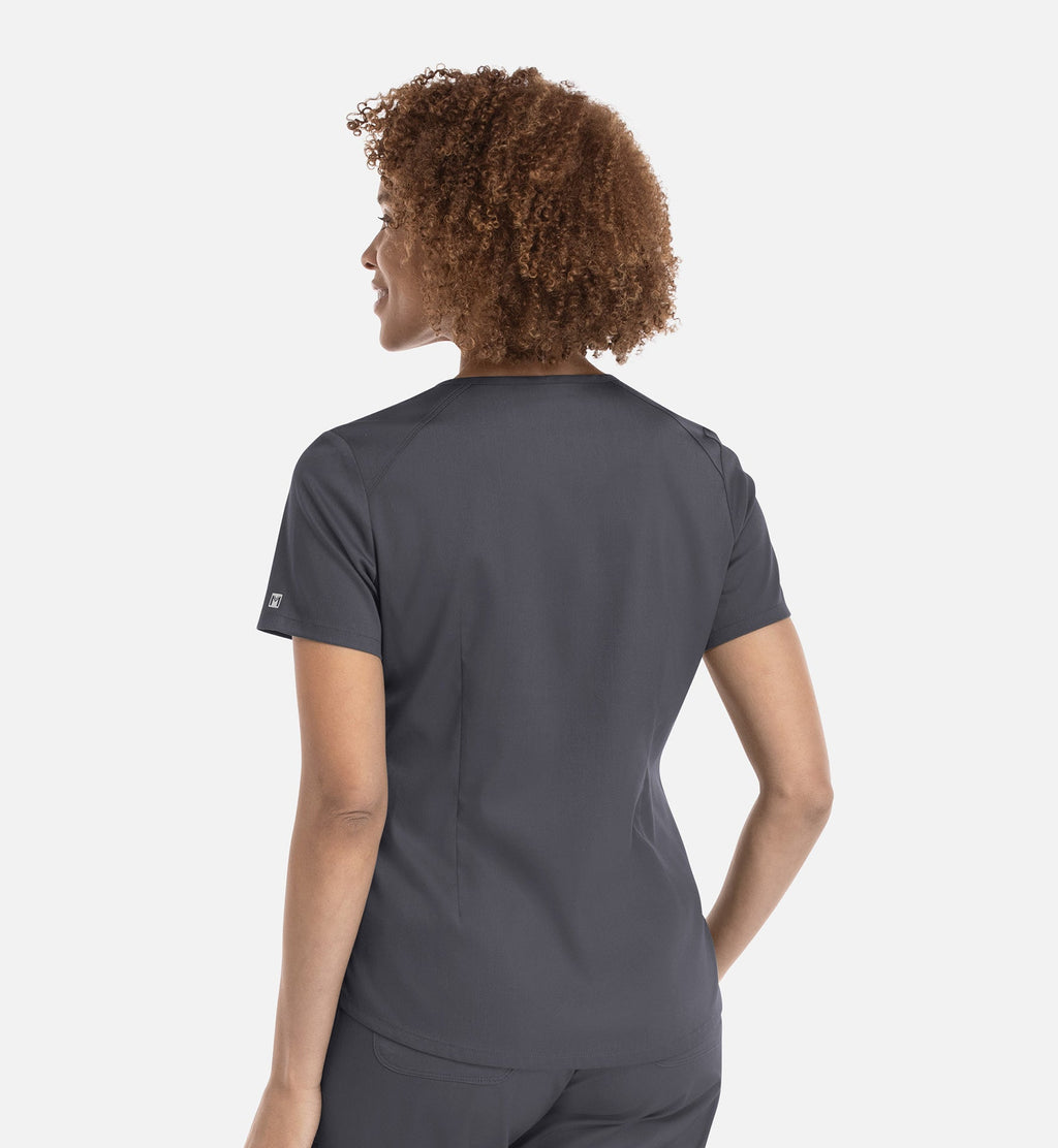 Matrix 3503 Women’s Tuckable V Neck Top  Pewter
