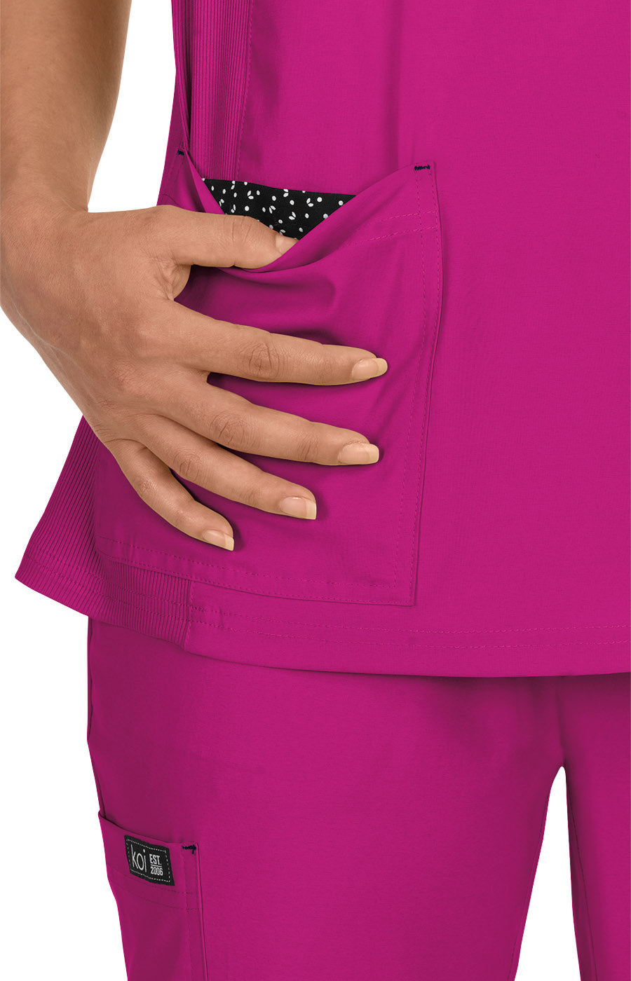 Basics 374 Katie Top Azalea Pink