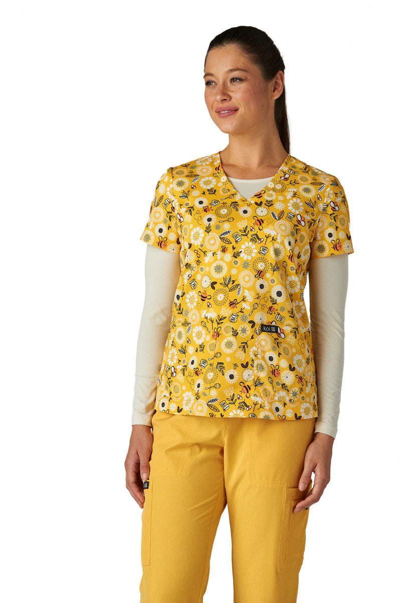 Basics 384PR Leslie Top Honey Bees