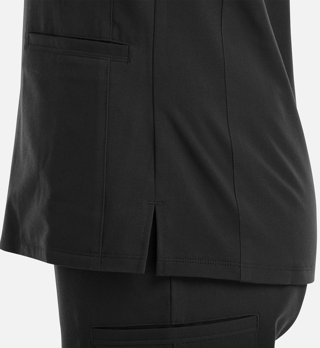 Matrix Pro 3903 Women's Curved V-Neck Top Black