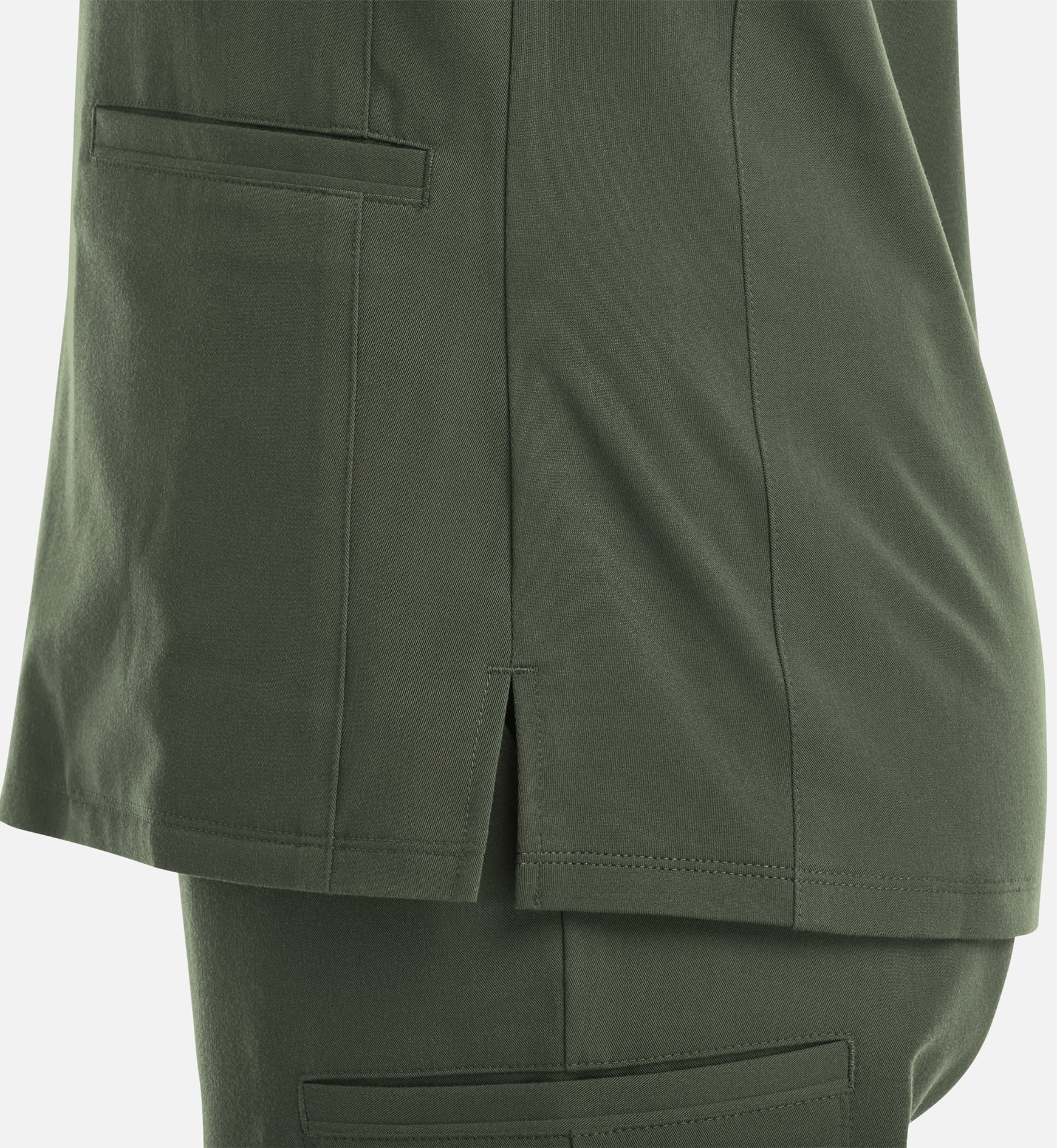 Matrix Pro 3903 Women's Curved V-Neck Top Olive