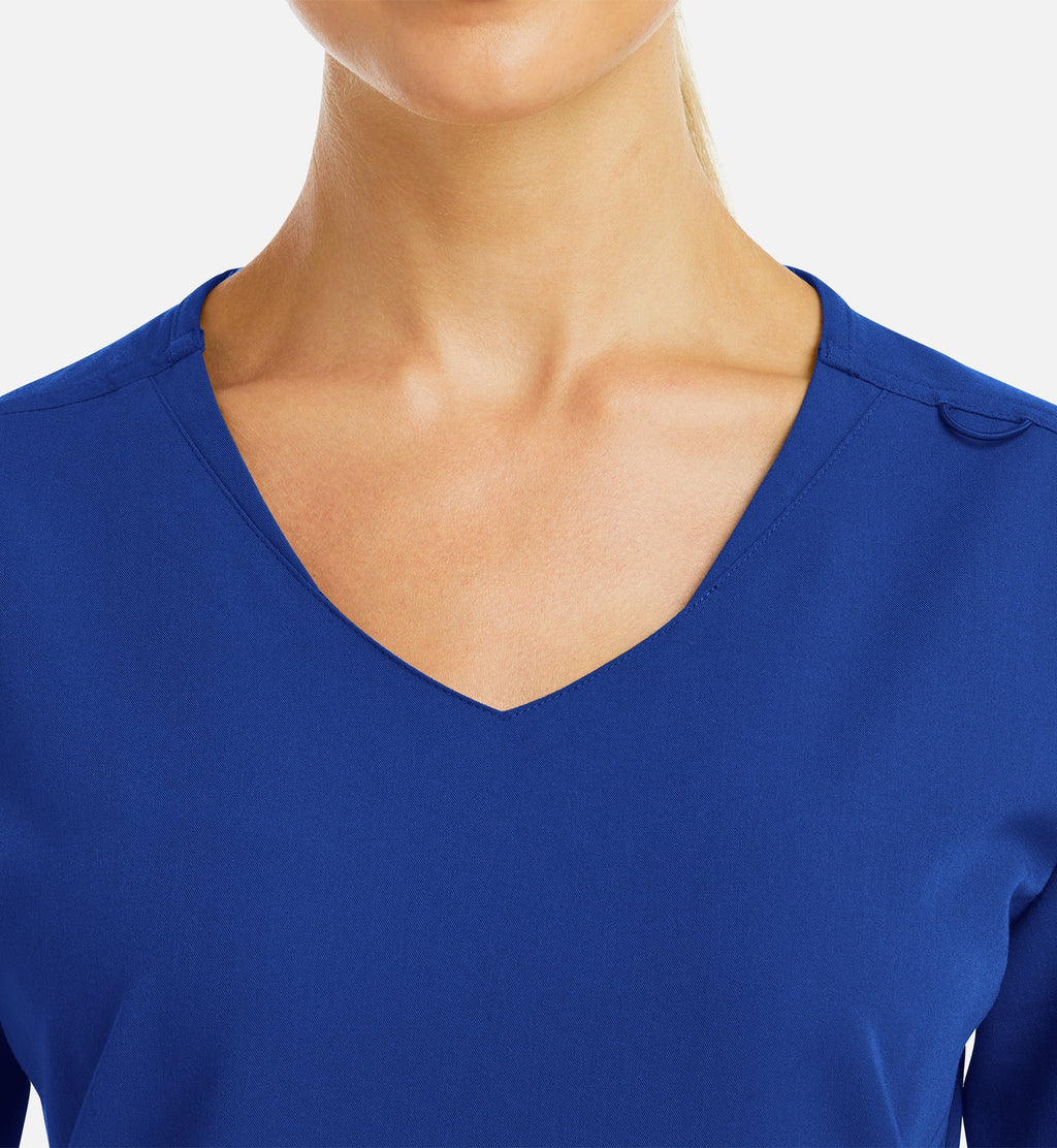 Matrix Pro 3903 Women's Curved V-Neck Top Royal Blue