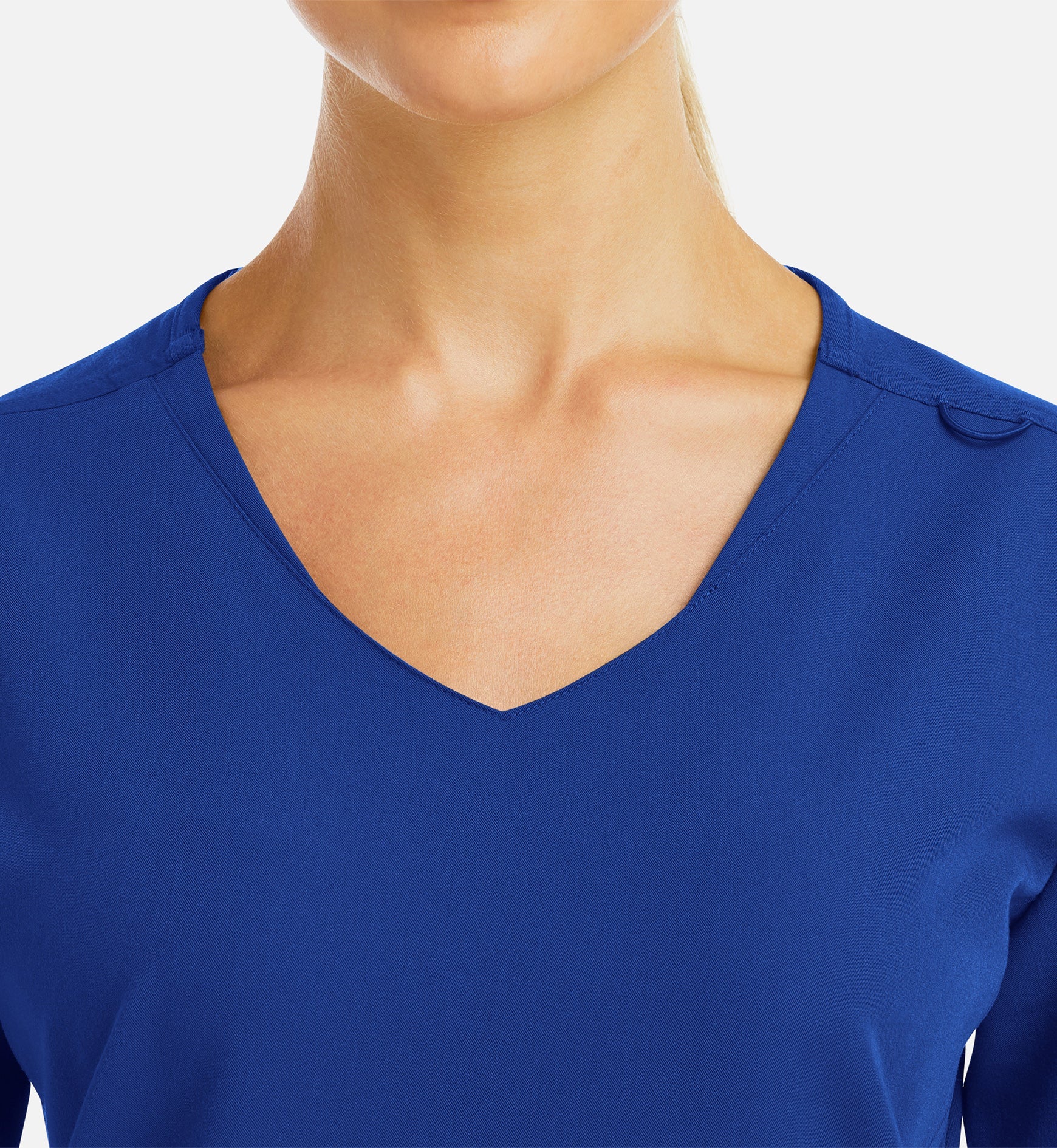 Matrix Pro 3903 Women's Curved V-Neck Top Royal Blue
