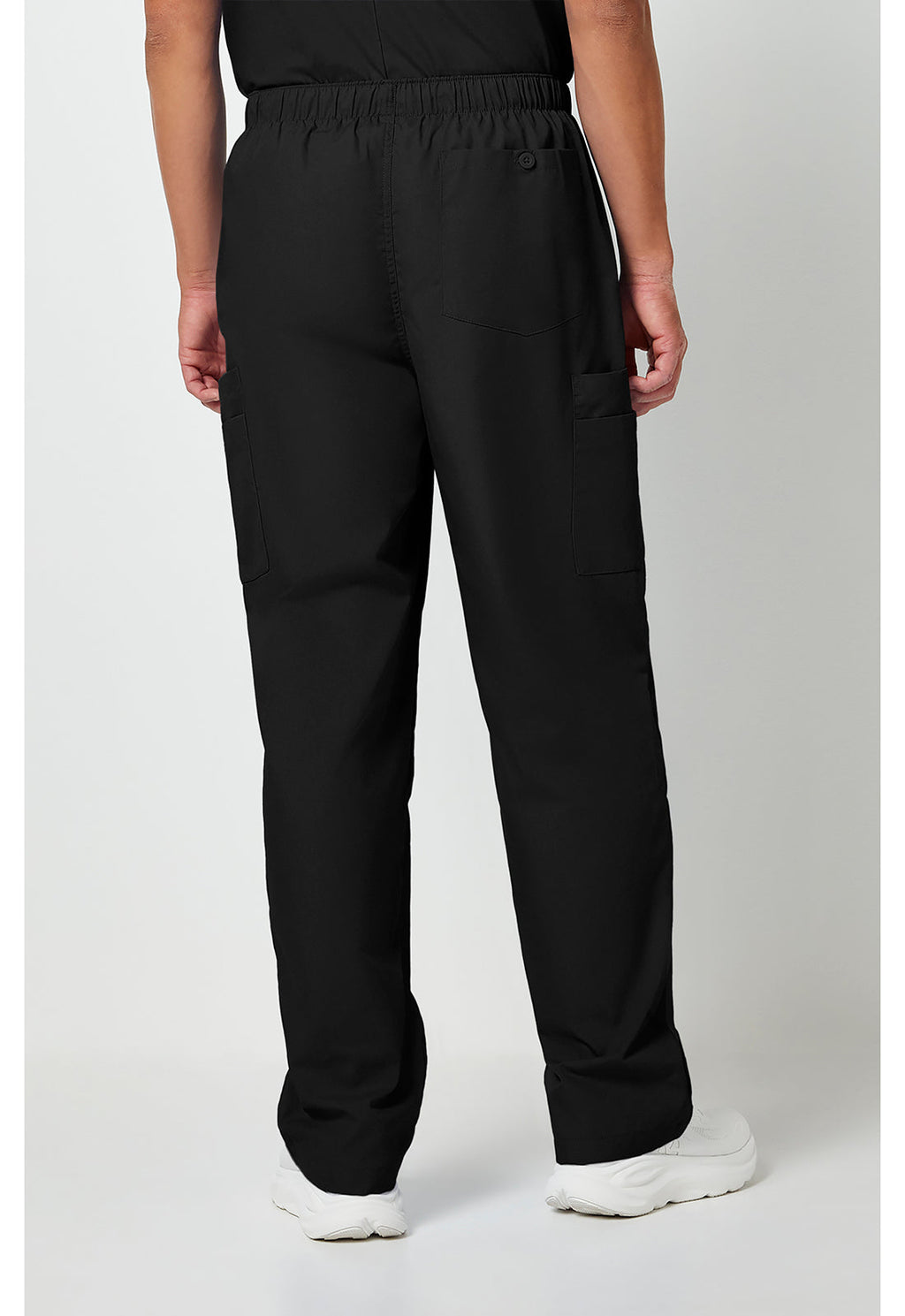 Workwear Originals 4000 Men's Fly Front Cargo Scrub Pants Black