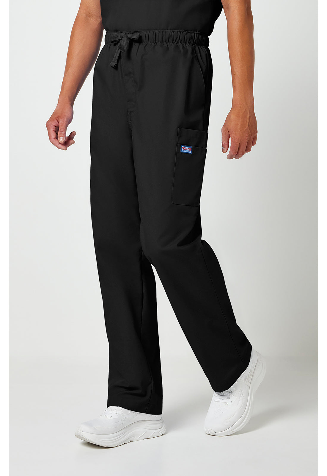 Workwear Originals 4000 Men's Fly Front Cargo Scrub Pants Black