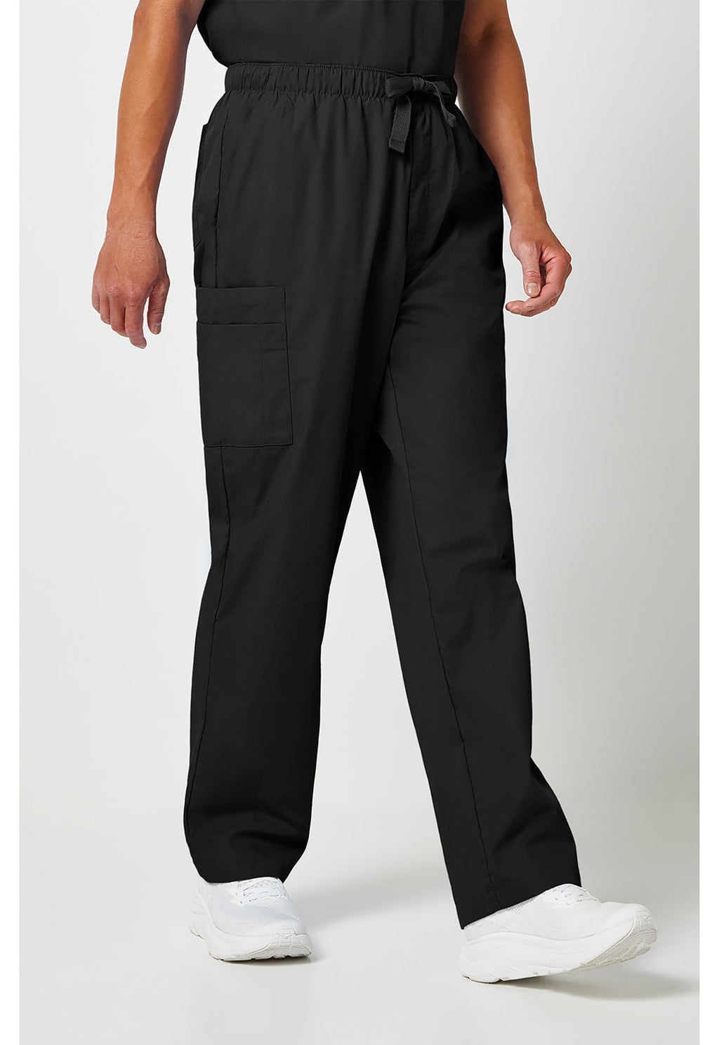 Workwear Originals 4000 Men's Fly Front Cargo Scrub Pants Black
