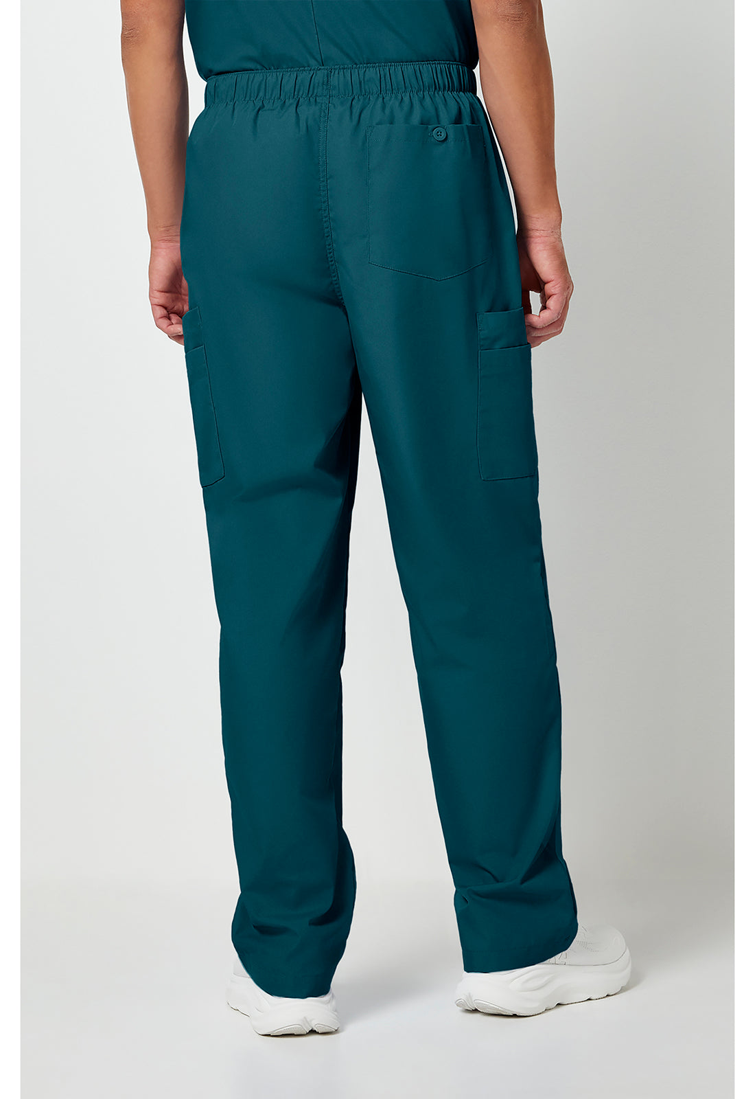 Workwear Originals 4000 Men's Fly Front Cargo Scrub Pants Caribbean Blue