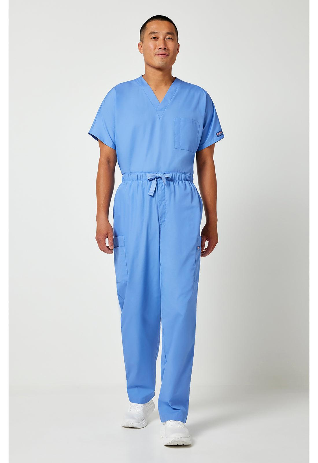 Workwear Originals 4000 Men's Fly Front Cargo Scrub Pants Ciel