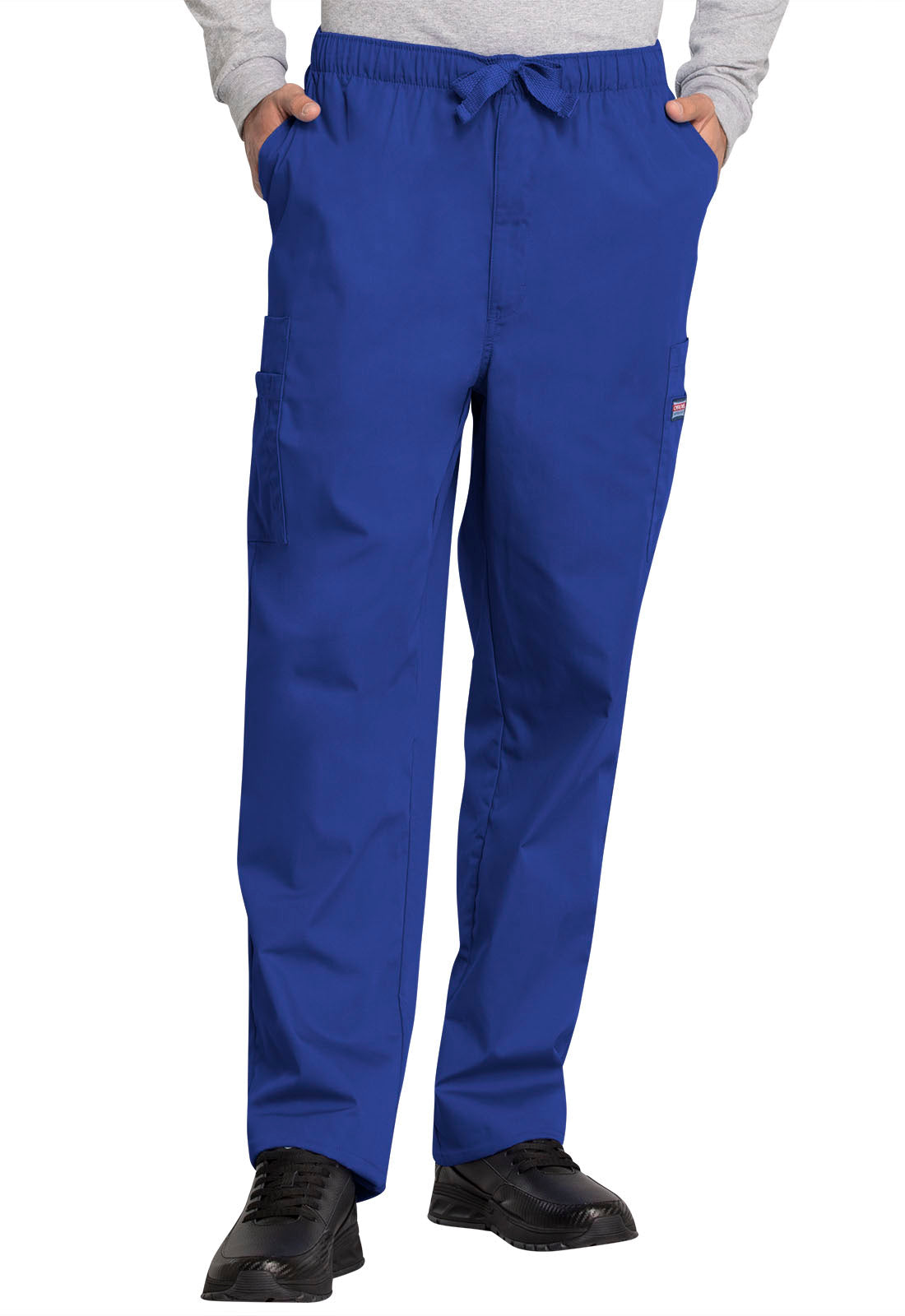 Workwear Originals 4000 Men's Fly Front Cargo Scrub Pants Galaxy Blue