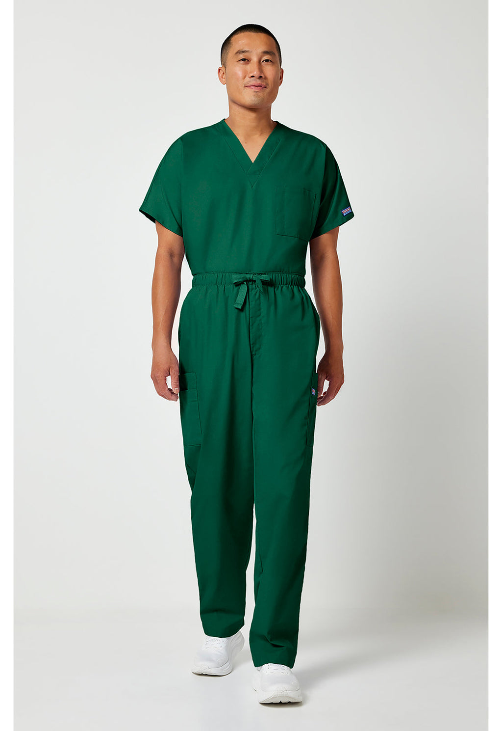 Workwear Originals 4000 Men's Fly Front Cargo Scrub Pants Hunter Green