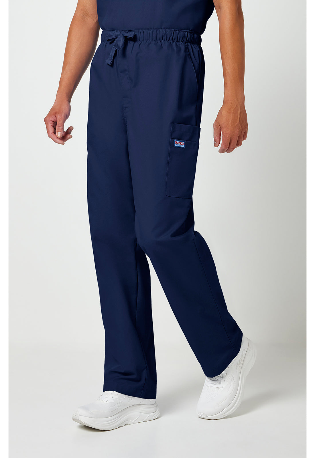 Workwear Originals 4000 Men's Fly Front Cargo Scrub Pants Navy