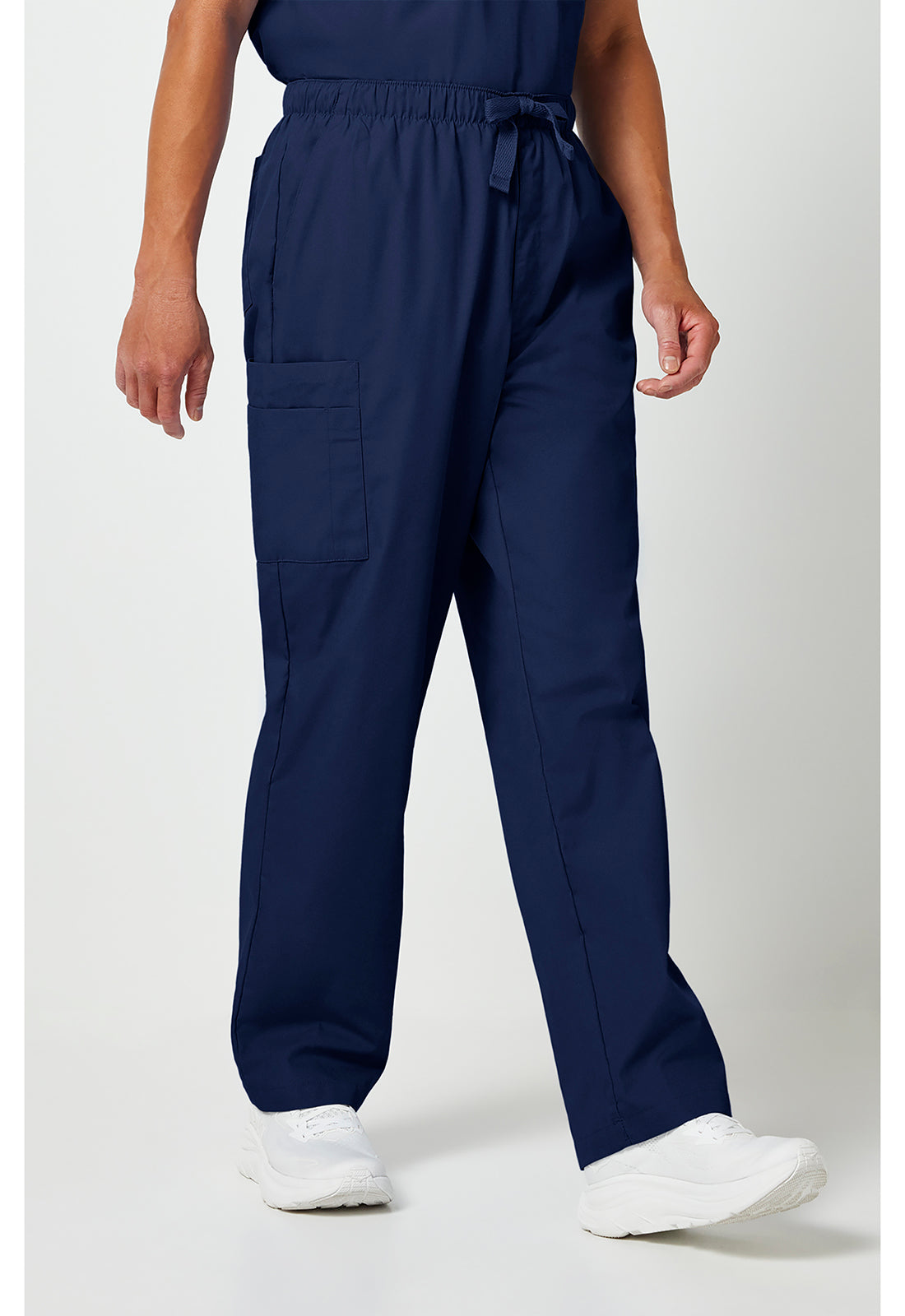Workwear Originals 4000 Men's Fly Front Cargo Scrub Pants Navy
