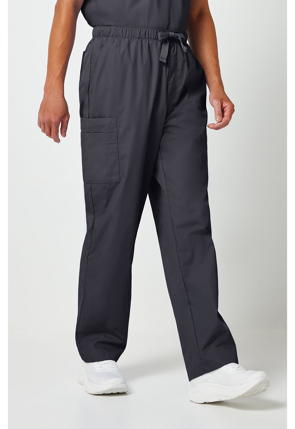 Workwear Originals 4000 Men's Fly Front Cargo Scrub Pants Pewter