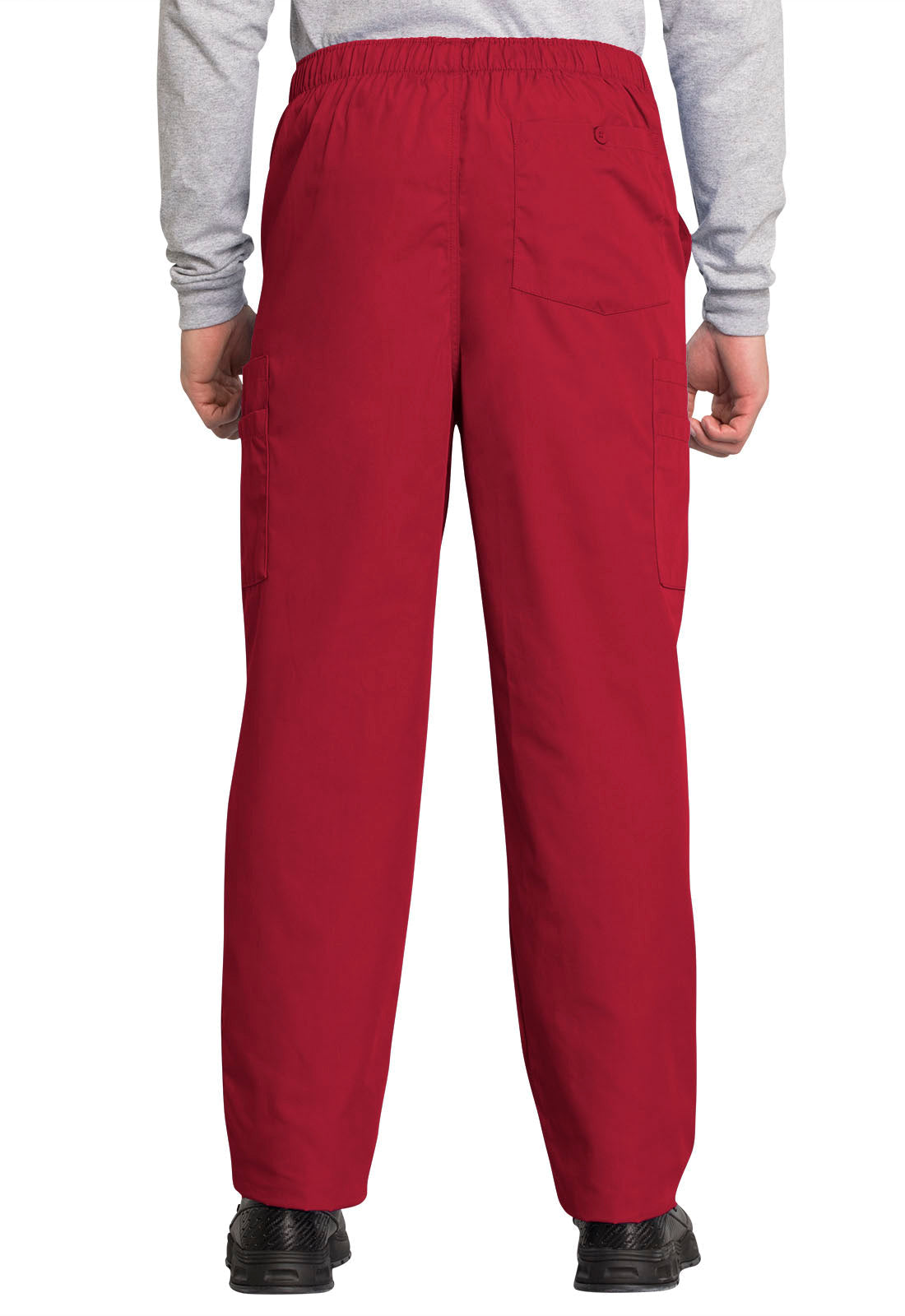 Workwear Originals 4000 Men's Fly Front Cargo Scrub Pants Red