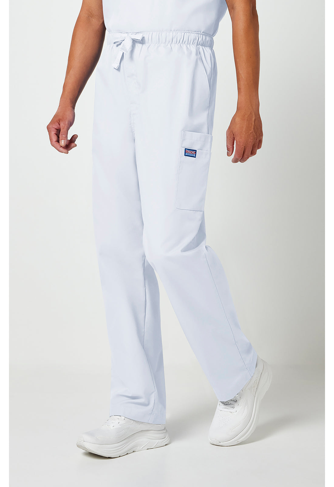 Workwear Originals 4000 Men's Fly Front Cargo Scrub Pants White