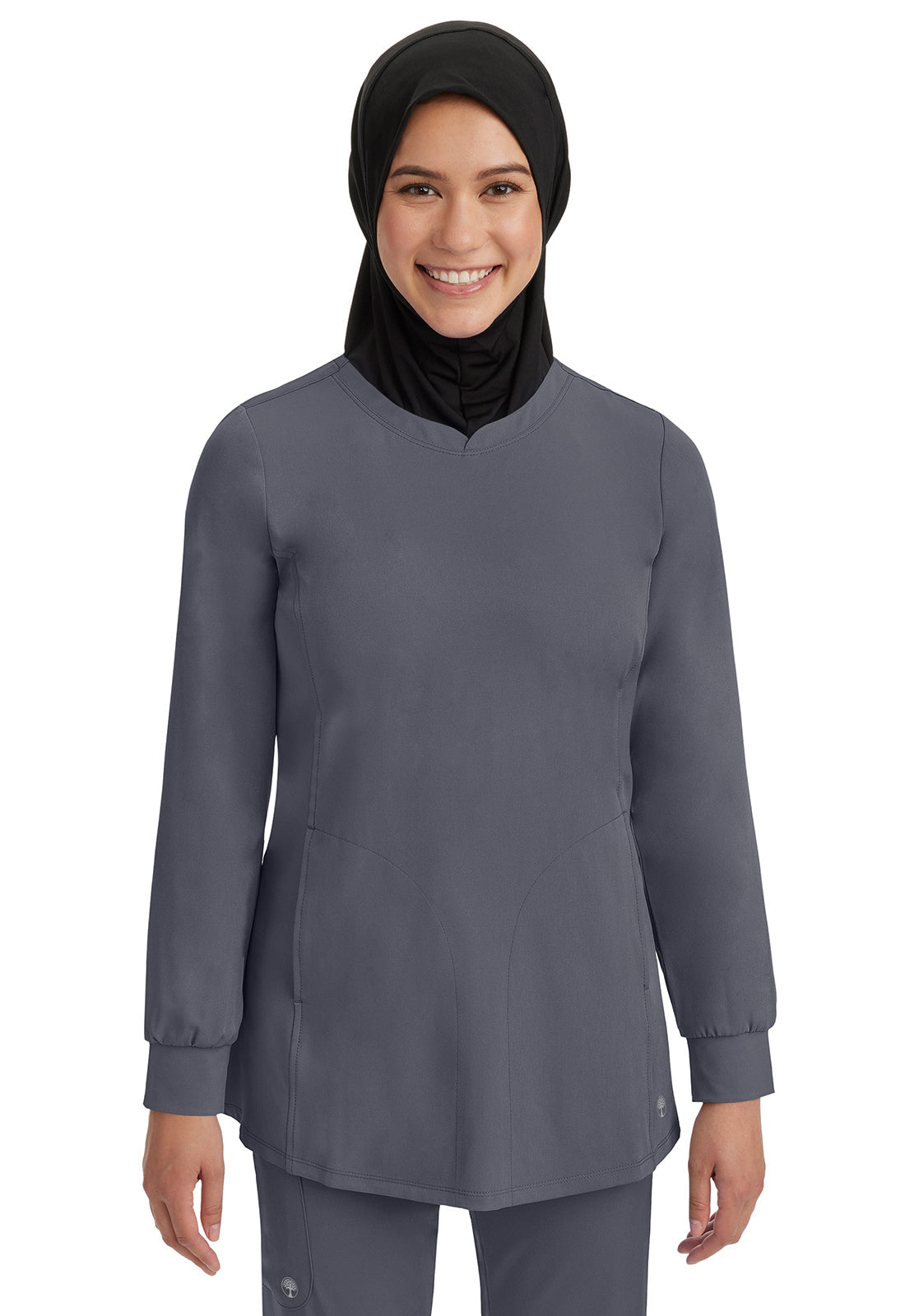 HH Works 4001 Women's Fatima Scrub Top Pewter