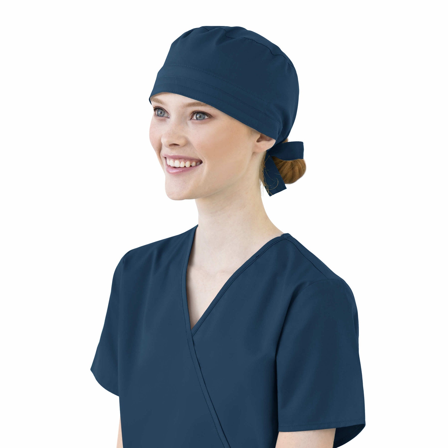 WonderWORK 400 Unisex Tie Back Scrub Hat Caribbean Blue