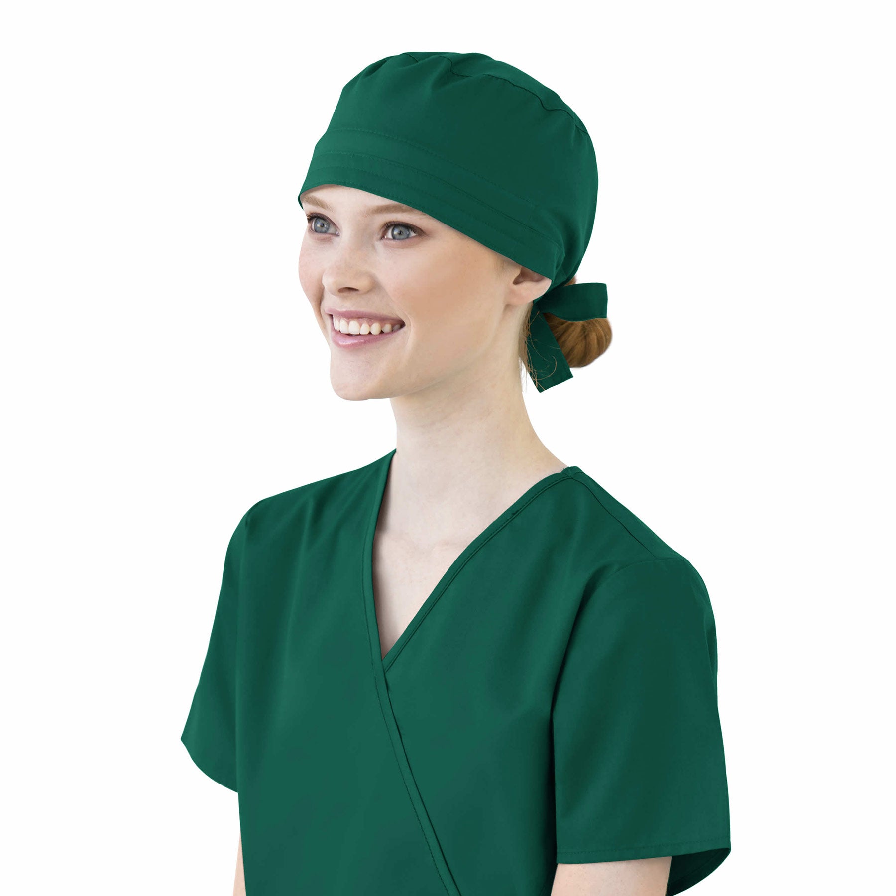WonderWORK 400 Unisex Tie Back Scrub Hat Hunter
