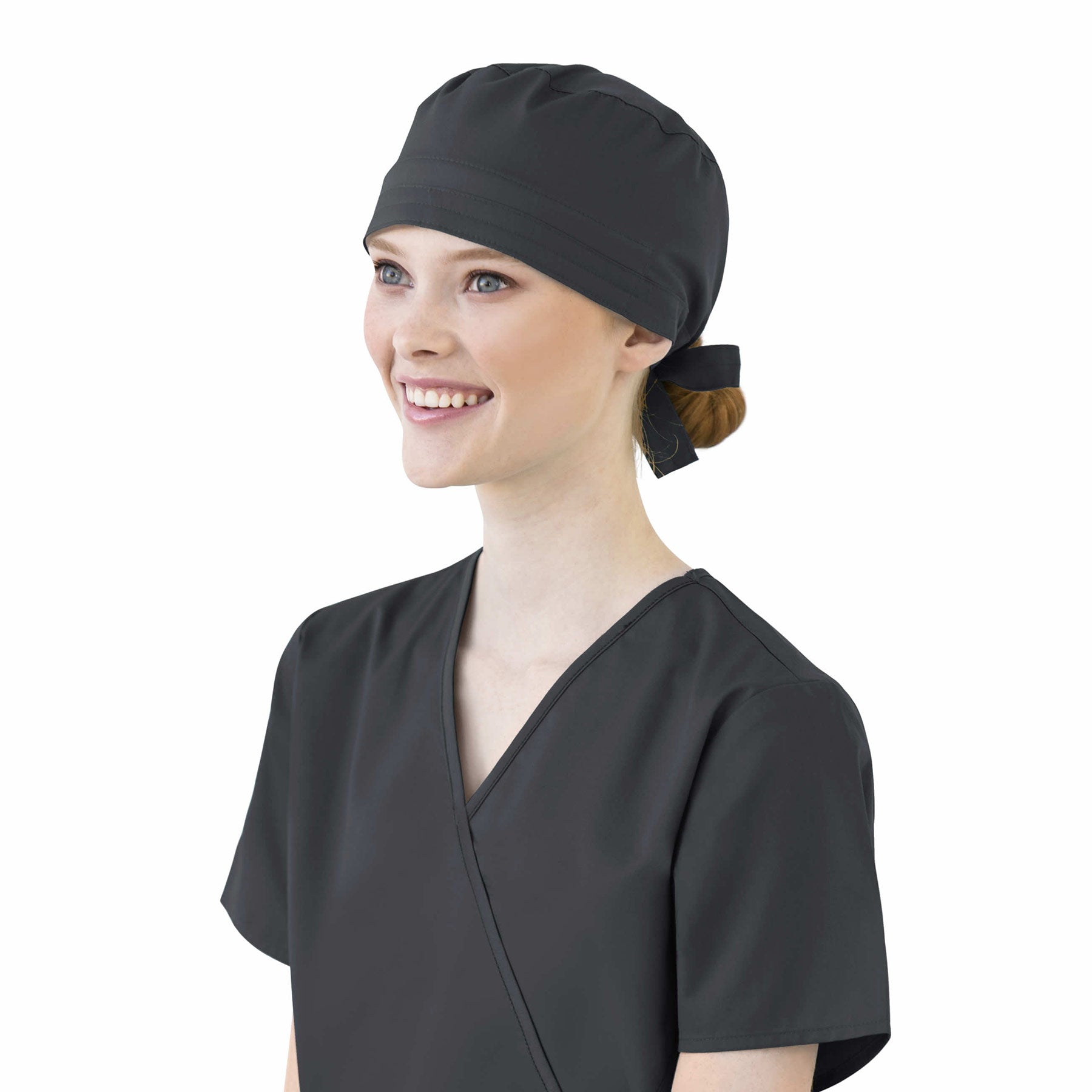 WonderWORK 400 Unisex Tie Back Scrub Hat Pewter