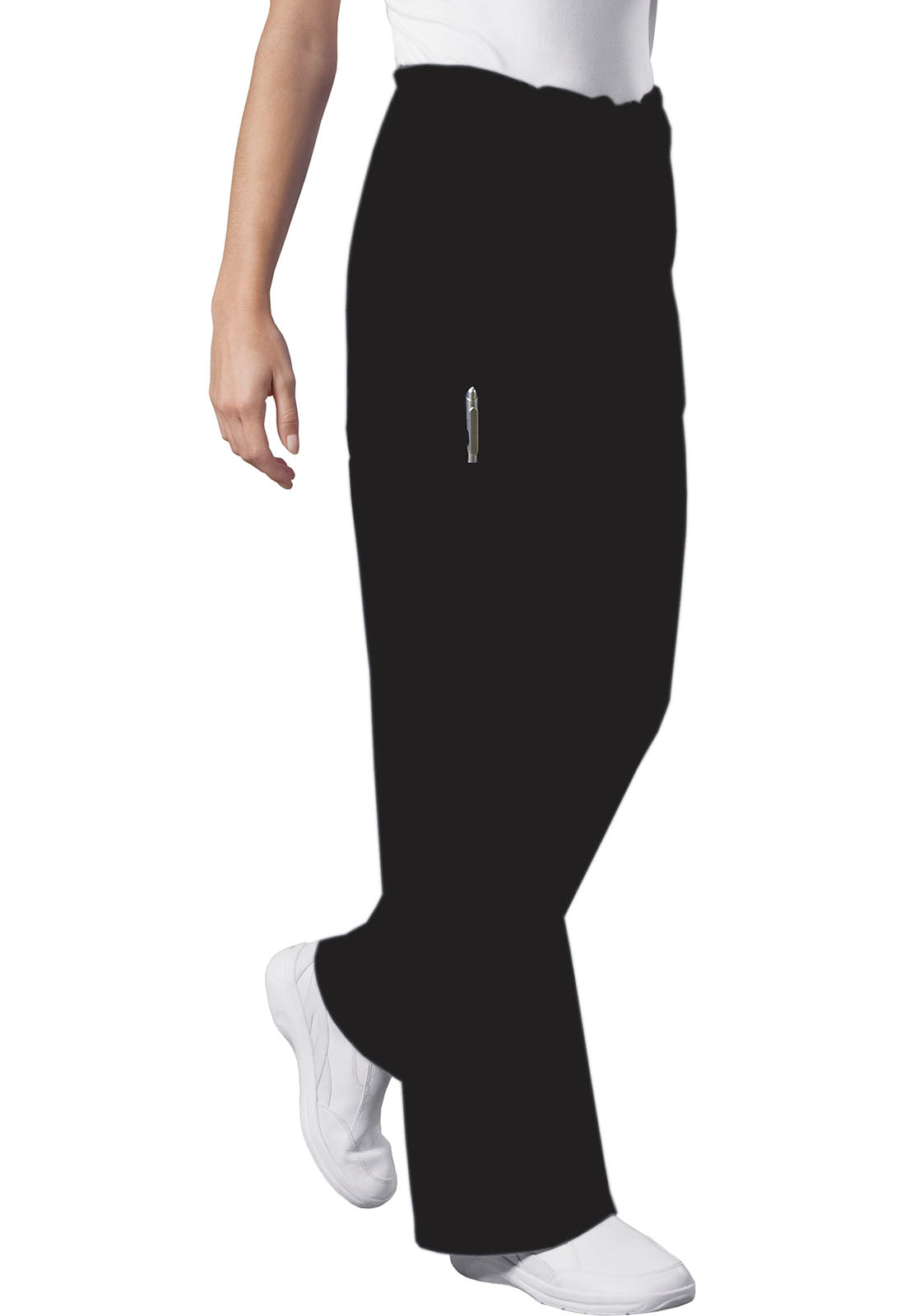 Workwear Core Stretch 4043 Unisex Unisex Drawstring Cargo Scrub Pants Black
