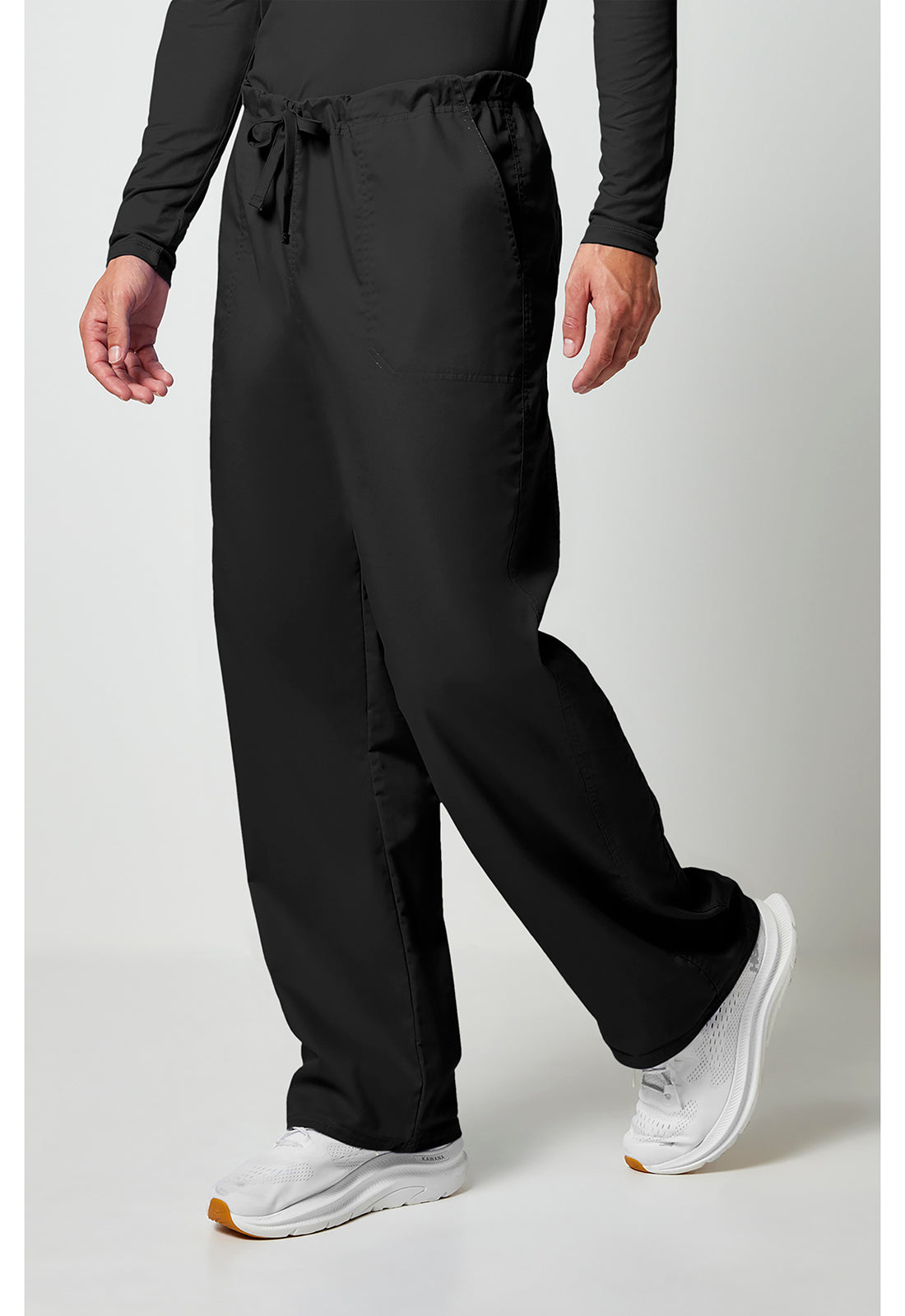 Workwear Core Stretch 4043 Unisex Unisex Drawstring Cargo Scrub Pants Black