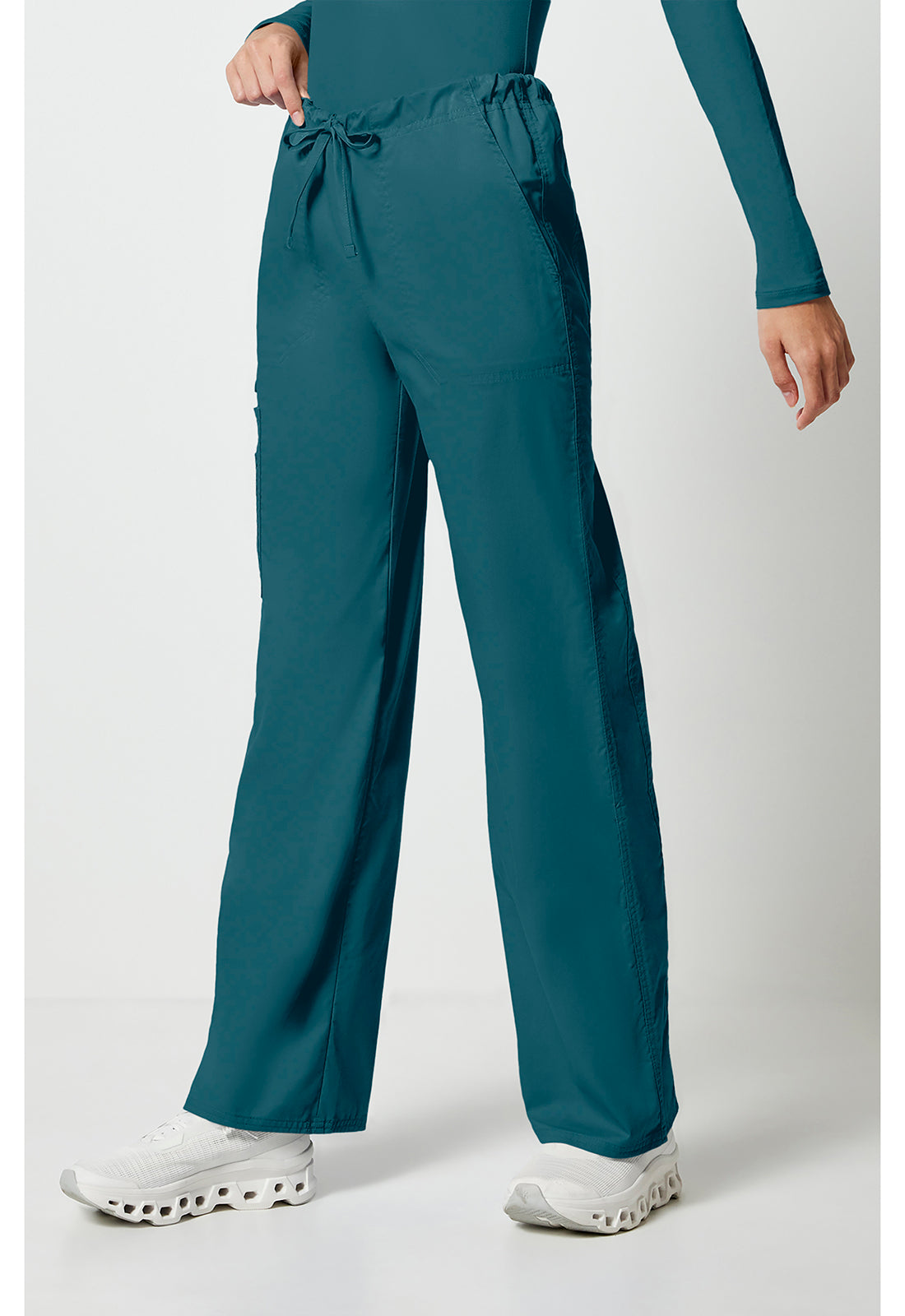 Workwear Core Stretch 4043 Unisex Unisex Drawstring Cargo Scrub Pants Caribbean Blue
