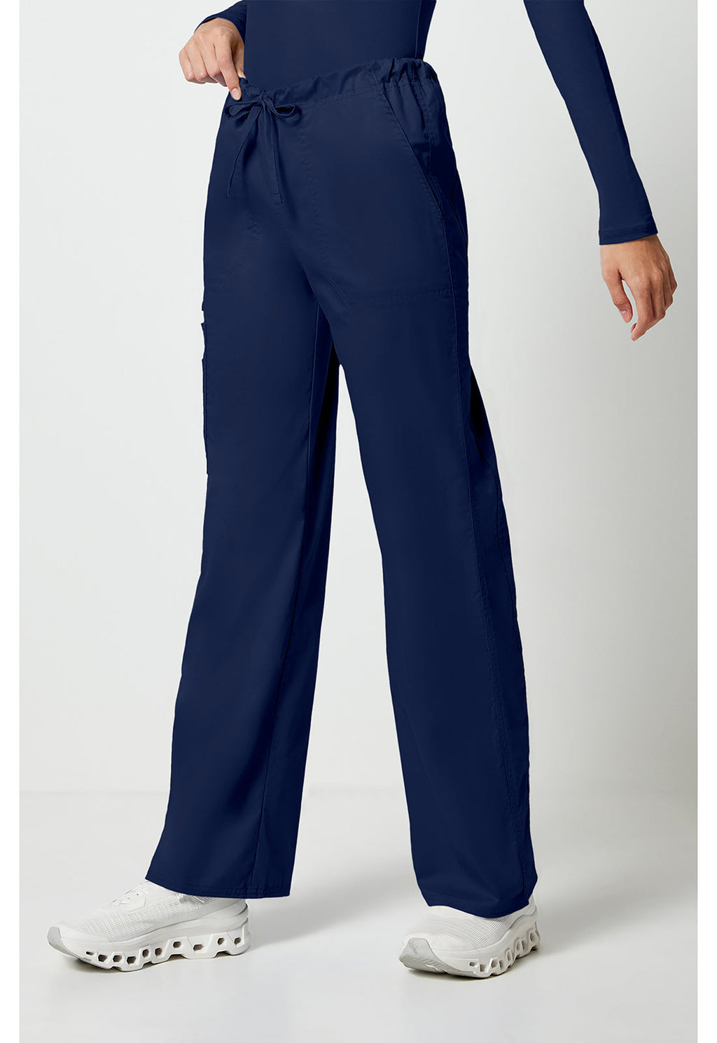 Workwear Core Stretch 4043 Unisex Unisex Drawstring Cargo Scrub Pants Navy