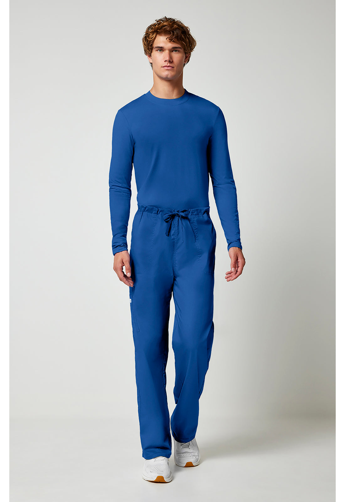 Workwear Core Stretch 4043 Unisex Unisex Drawstring Cargo Scrub Pants Royal