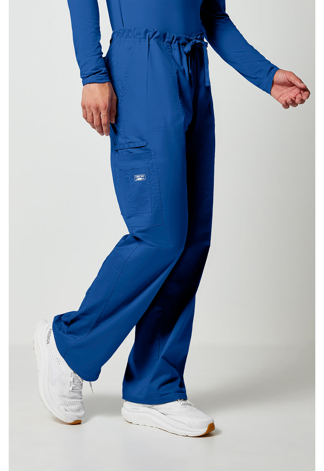 Workwear Core Stretch 4043 Unisex Unisex Drawstring Cargo Scrub Pants Royal