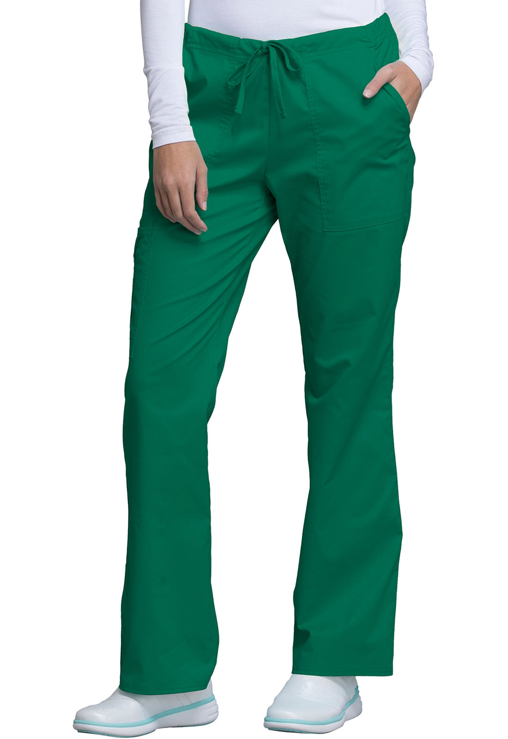 Core Stretch 4044 Mid Rise Drawstring Cargo Pants Hunter Green