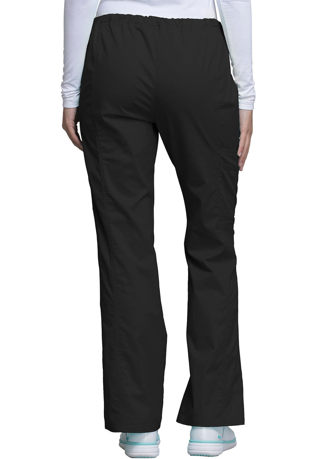 Core Stretch 4044 Mid Rise Drawstring Cargo Pants Black