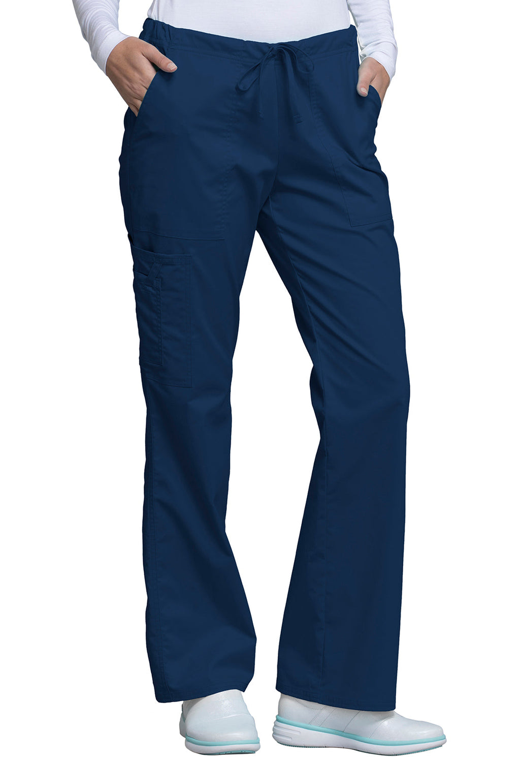 Core Stretch 4044 Mid Rise Drawstring Cargo Pants Navy