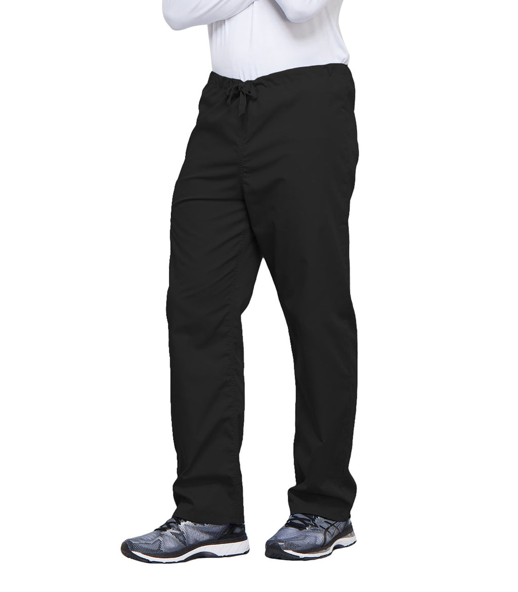 Workwear Originals 4100 Unisex Unisex Drawstring Cargo Scrub Pants Black
