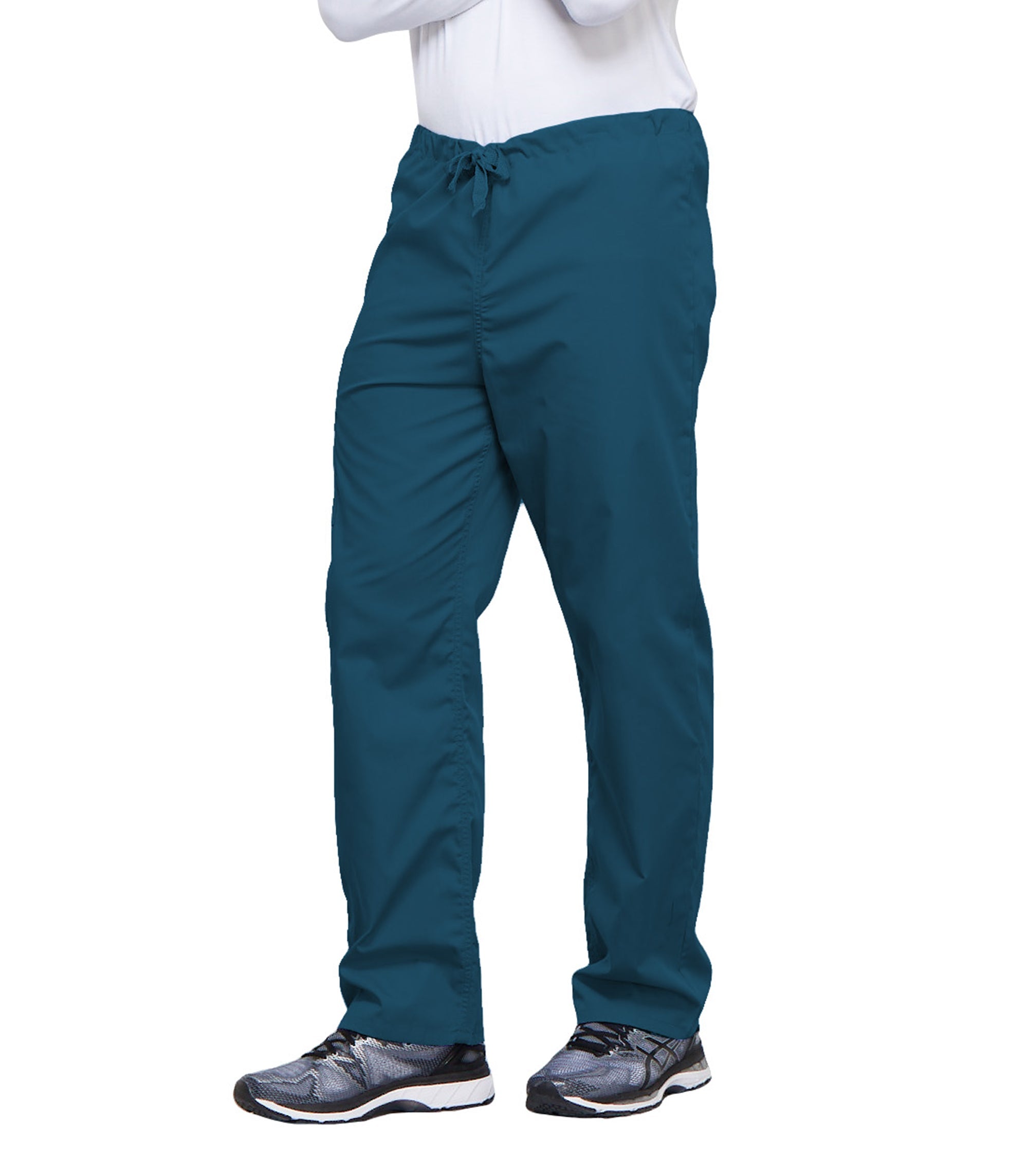 Workwear Originals 4100 Unisex Unisex Drawstring Cargo Scrub Pants Caribbean Blue