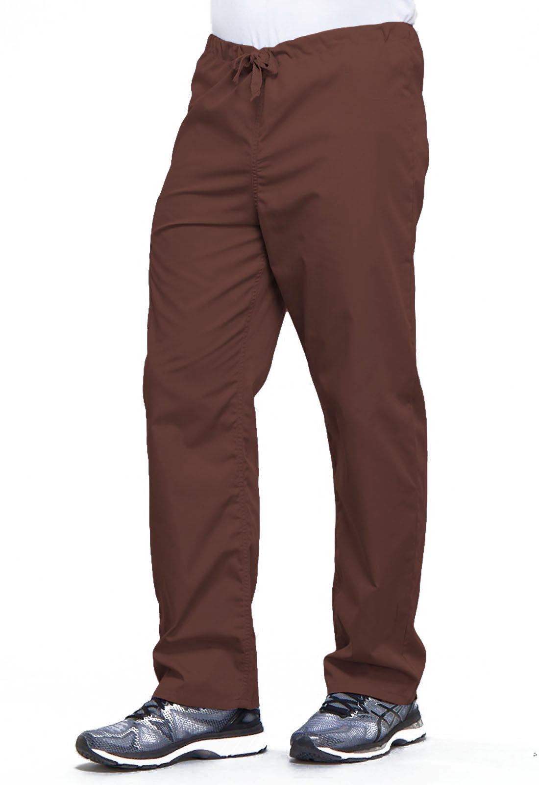 Workwear Originals 4100 Unisex Unisex Drawstring Cargo Scrub Pants Chocolate