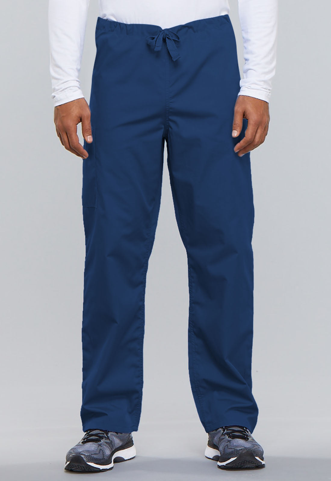 Workwear Originals 4100 Unisex Unisex Drawstring Cargo Scrub Pants Galaxy Blue