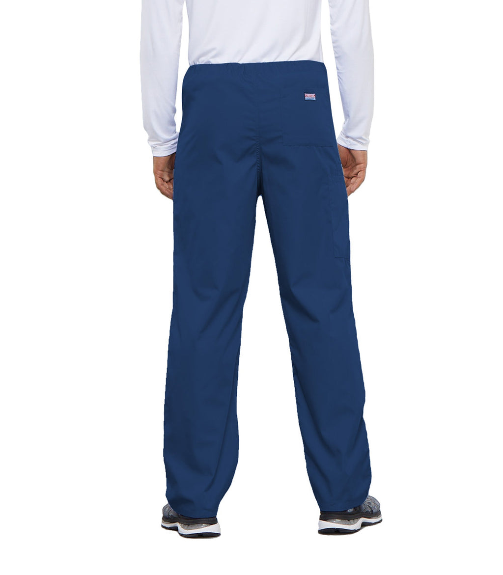 Workwear Originals 4100 Unisex Unisex Drawstring Cargo Scrub Pants Galaxy Blue