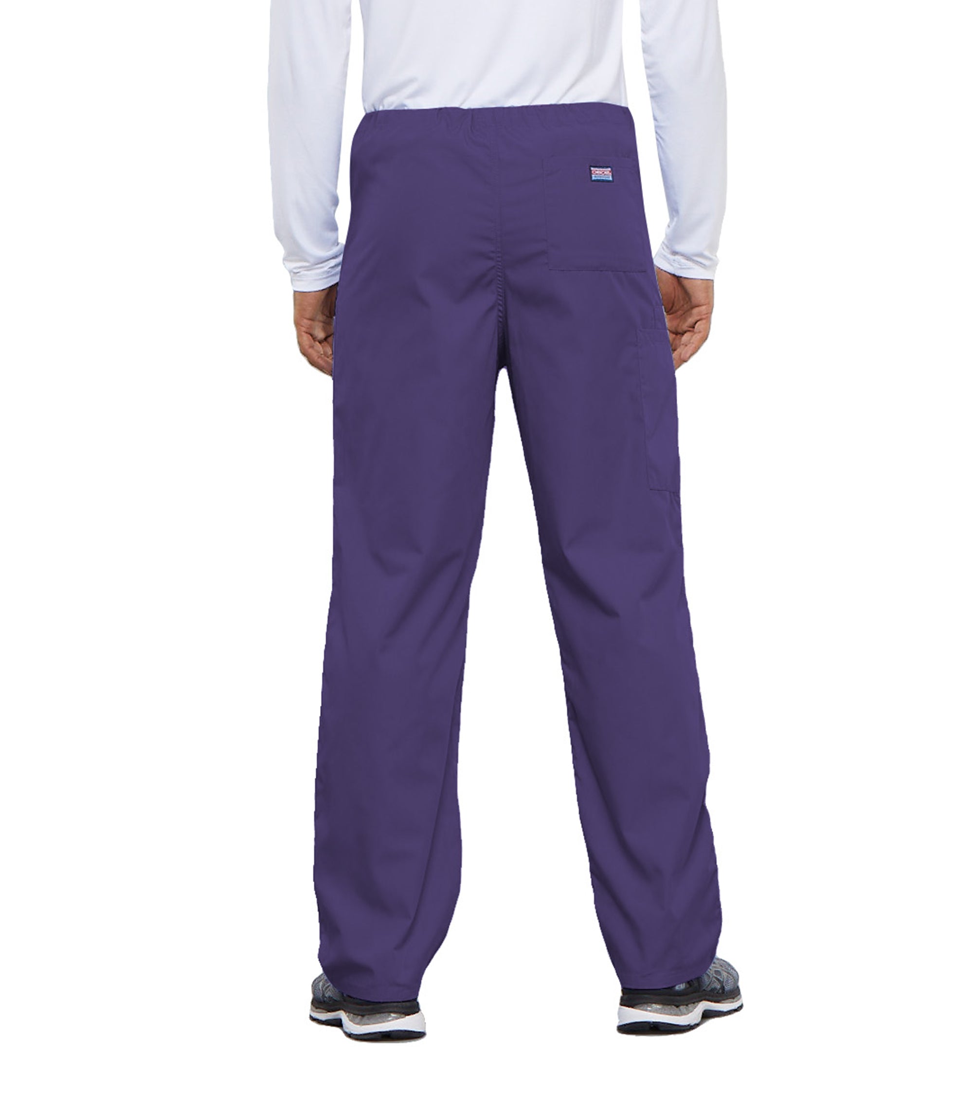 Workwear Originals 4100 Unisex Unisex Drawstring Cargo Scrub Pants Grape