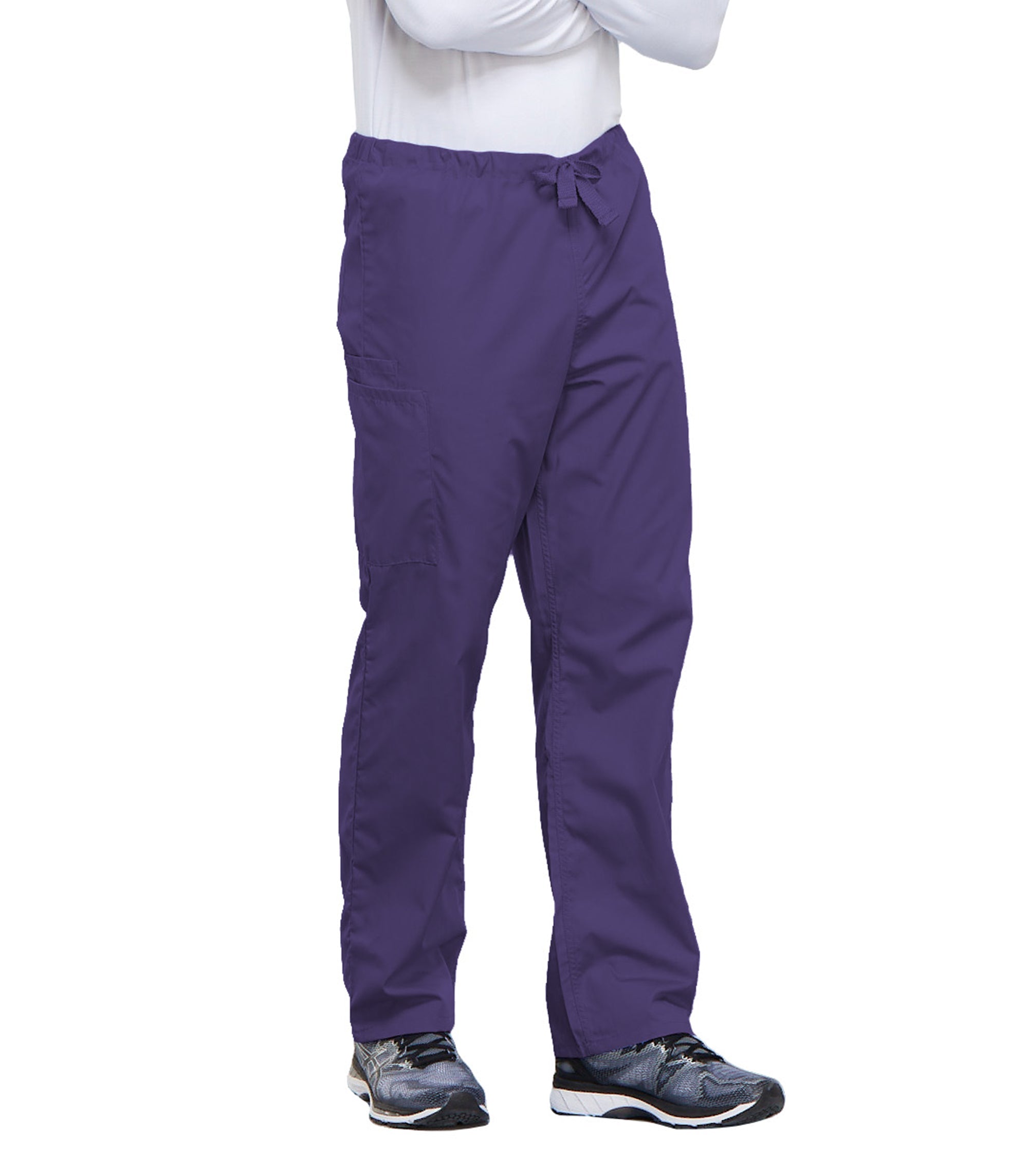 Workwear Originals 4100 Unisex Unisex Drawstring Cargo Scrub Pants Grape