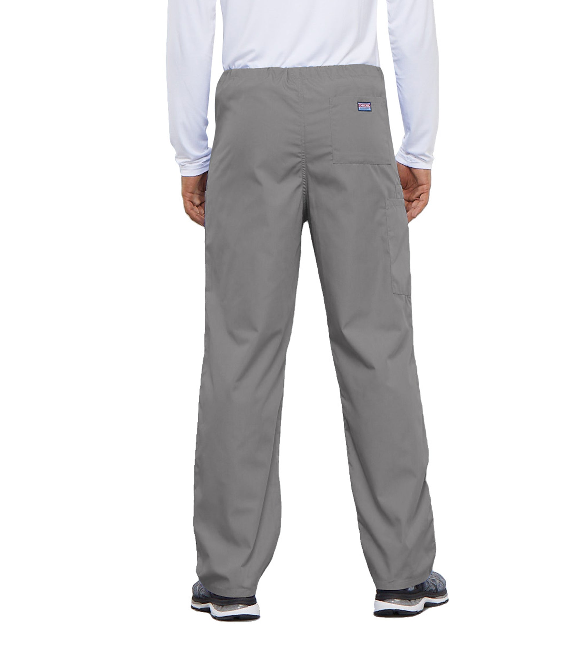 Workwear Originals 4100 Unisex Unisex Drawstring Cargo Scrub Pants Grey