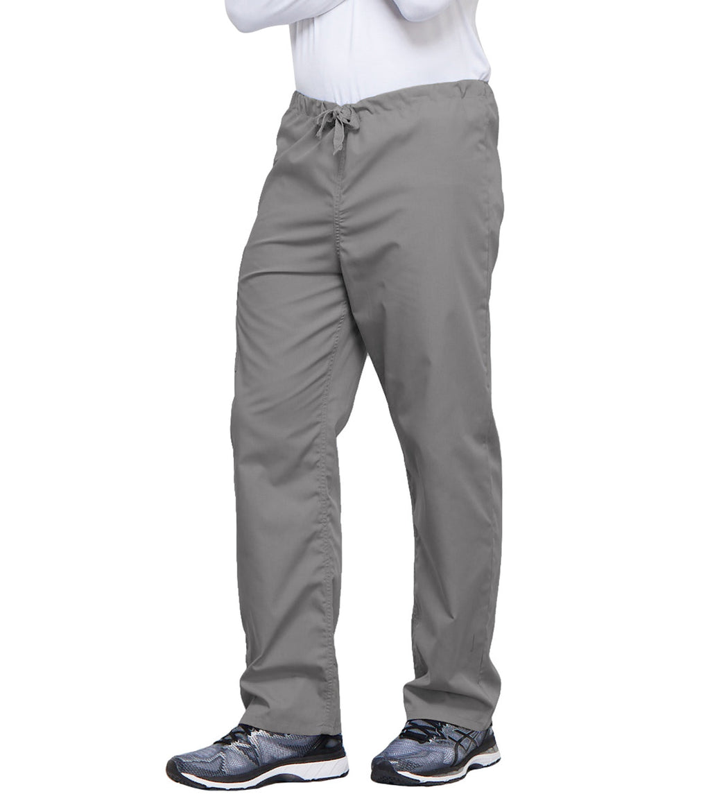 Workwear Originals 4100 Unisex Unisex Drawstring Cargo Scrub Pants Grey
