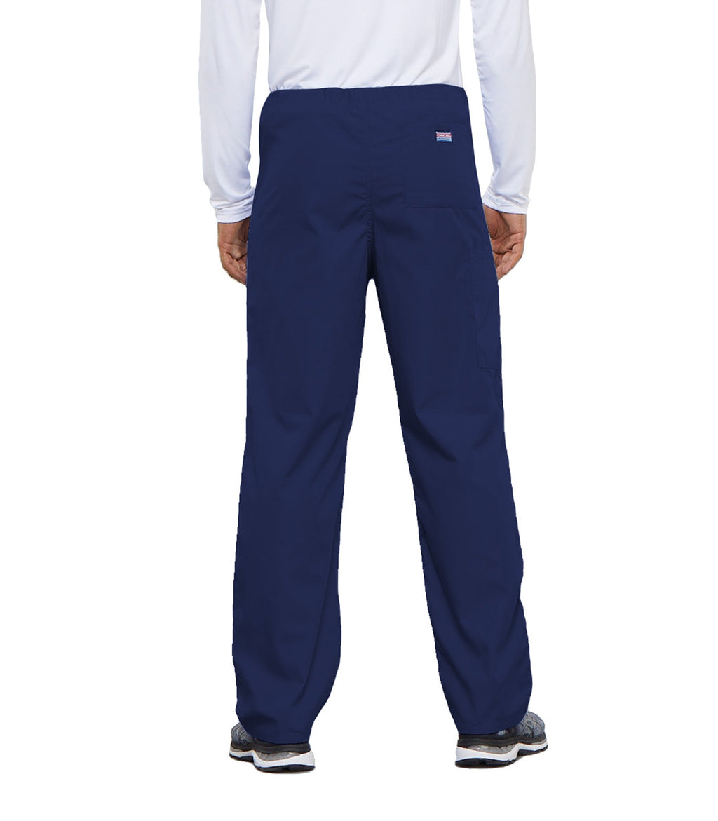 Workwear Originals 4100 Unisex Unisex Drawstring Cargo Scrub Pants Navy