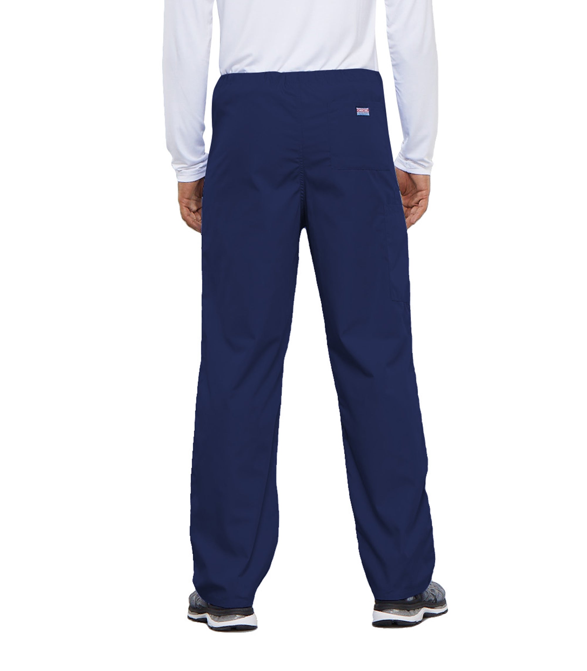 Workwear Originals 4100 Unisex Unisex Drawstring Cargo Scrub Pants Navy