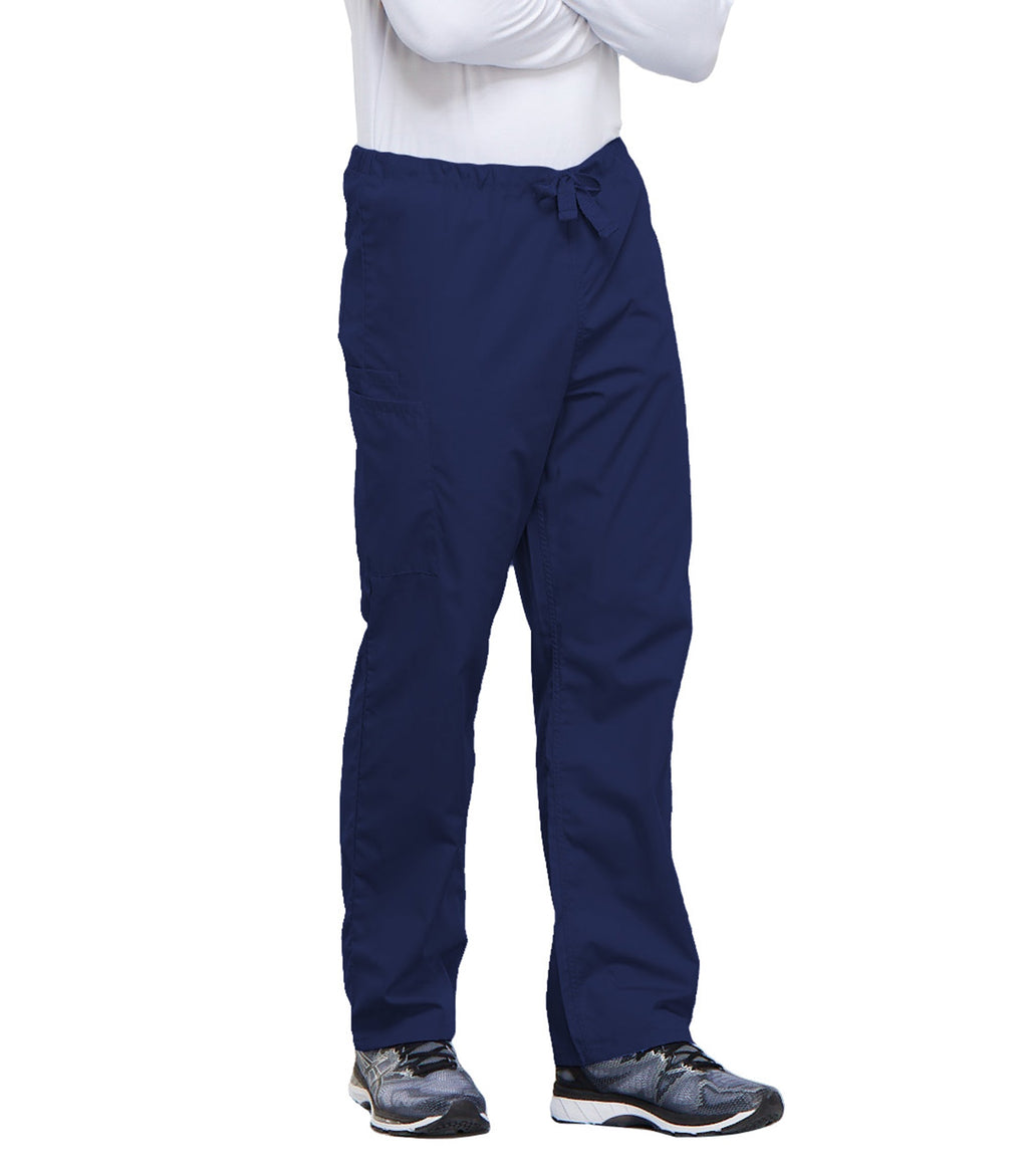 Workwear Originals 4100 Unisex Unisex Drawstring Cargo Scrub Pants Navy