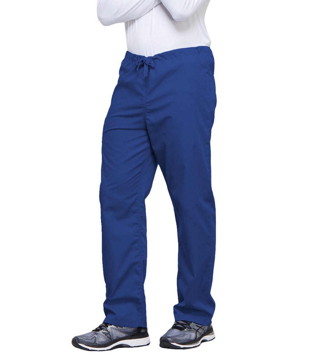 Workwear Originals 4100 Unisex Unisex Drawstring Cargo Scrub Pants Royal